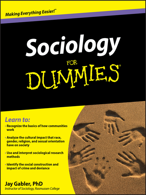 Title details for Sociology For Dummies by Jay Gabler - Wait list